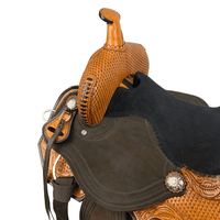 Double T Wild Frontier Barrel Style Saddle - 14 15 16 Fqhb