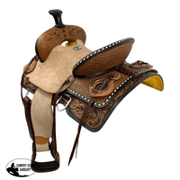 Double T Wildflower Wrangler Roper Style Saddle - 13 Inch Saddle