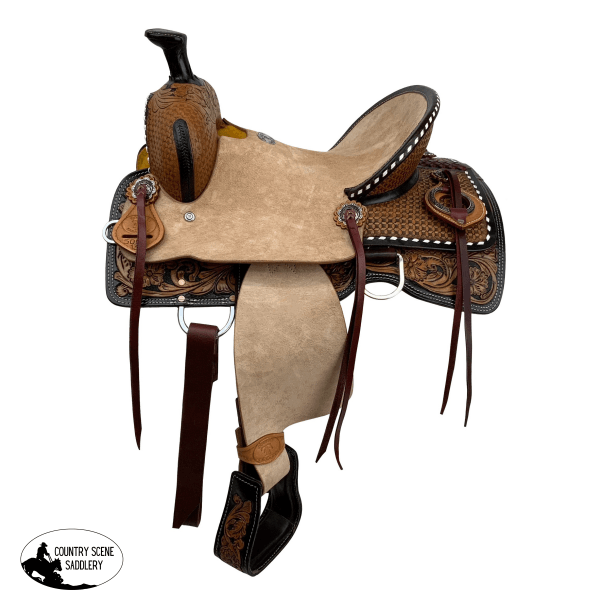 Double T Wildflower Wrangler Roper Style Saddle - 13 Inch Saddle