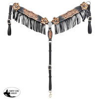 Dusty Rose Browband Headstall Breastcollar Western Breastplate