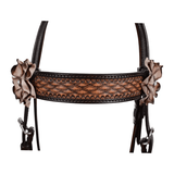 DUSTY ROSE BROWBAND HEADSTALL - Country Scene Saddlery and Pet Supplies