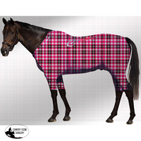 Equine Active Suit Printed Tartan Pink