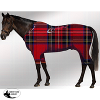 Equine Active Suit Printed Tartan Red