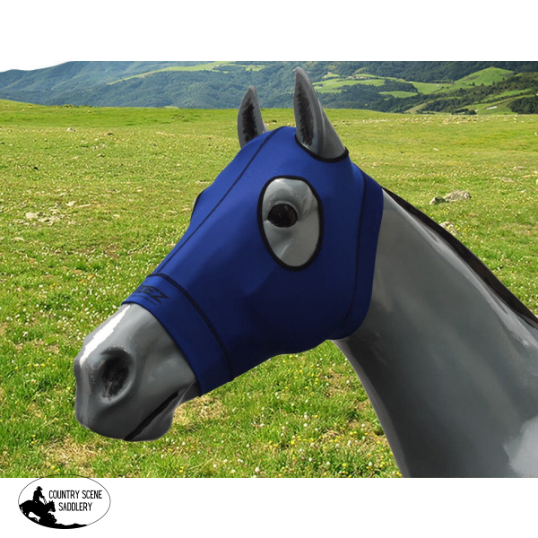 Equine Compression Hood Blue