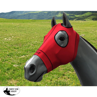 Equine Compression Hood Red