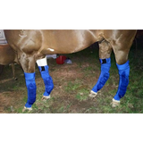 EQUINE ICE COMPRESSION SOCK - BLUE . - Country Scene Saddlery and Pet Supplies