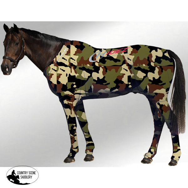 Equine Travel & Recovery Suit Printed- Camo Army Printed