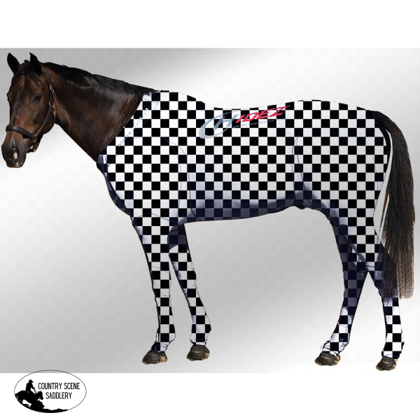 Equine Travel & Recovery Suit Printed- Checkered Printed