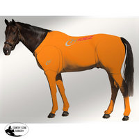 Equine Travel & Recovery Suit Printed- Orange Printed