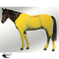 Equine Travel & Recovery Suit Printed- Yellow Printed