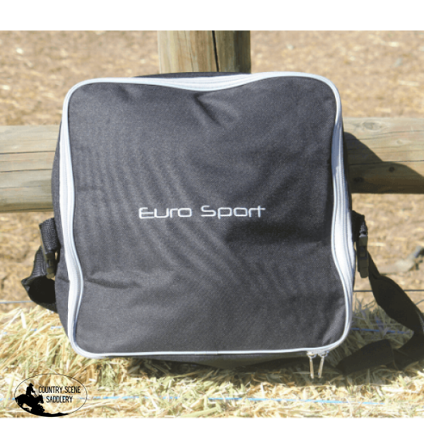 Eurosport Helmet Bag Blk With Light Grey Binding