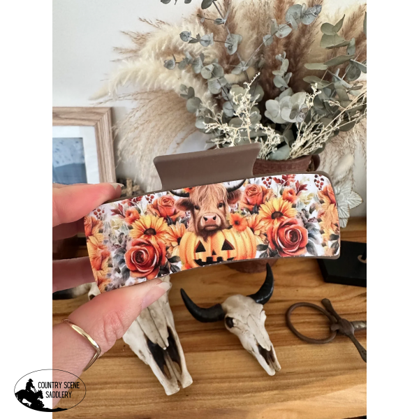 Faux Leather Hair Clip - 2 Giftware