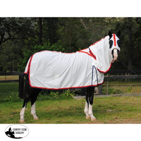 Flag Hood Combo - Red & Navy Horse Rugs