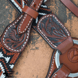 FLAT INFINITY BEADED BREAST COLLAR - Country Scene Saddlery and Pet Supplies