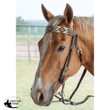 FLAT INFINITY BEADED BROWBAND HEADSTALL - Country Scene Saddlery and Pet Supplies