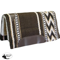 New! Fleece Western Pad With Brown Navaho