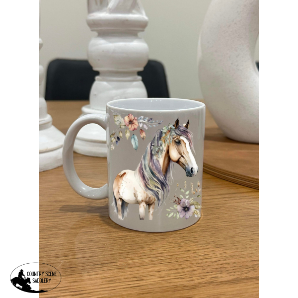 Floral Horse Mug Gift Items