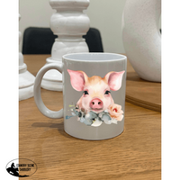 Floral Pig Mug Gift Items