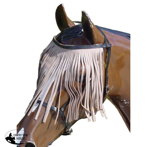 Fly Veil Leather Lace Headstall Horse Fly Veils