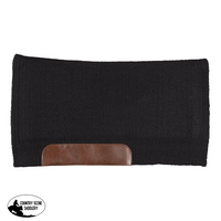 Fort Worth Barrel Contoured Saddle Pad - 28 X 34 Black Western Pads