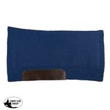 Fort Worth Barrel Contoured Saddle Pad - 28 X 34 Blue Western Pads