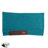 Fort Worth Barrel Contoured Saddle Pad - 28 X 34 Turquoise Western Pads