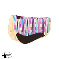 Fort Worth Barrel Contoured Saddle Pad- Purple.