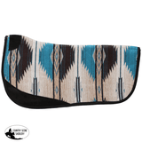 New! Fort Worth Barrel Race Contoured Saddle Pad - 28" x 28" Teal - Country Scene Saddlery and Pet Supplies