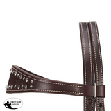 Fort Worth Basket Weave Jewel Headstall - Brown Horse Tack