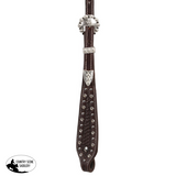 Fort Worth Basket Weave Jewel Headstall - Brown Horse Tack