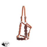 Fort Worth Elu Leather Floral Halter - Country Scene Saddlery and Pet Supplies