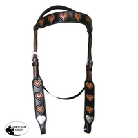 Fort Worth Headstall | Hearts Design #Western Bridles