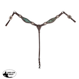 Fort Worth Leopard Breast Collar - Green - Country Scene Saddlery and Pet Supplies