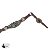 Fort Worth Leopard Breast Collar - Green - Country Scene Saddlery and Pet Supplies
