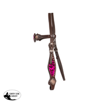 Fort Worth Leopard Headstall | Pink Western Bridle