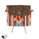 Fort Worth Navajo Ladies Handbag - Cream, Orange & Blue - Country Scene Saddlery and Pet Supplies