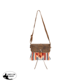 Fort Worth Navajo Ladies Handbag - Cream, Orange & Blue - Country Scene Saddlery and Pet Supplies