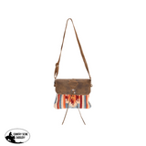 Fort Worth Navajo Ladies Handbag - Cream, Orange & Blue - Country Scene Saddlery and Pet Supplies
