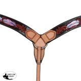 Fort Worth Pink Apache Breastcollar. - Country Scene Saddlery and Pet Supplies