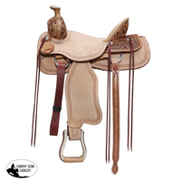 Fort Worth Rough Out Roper Saddle 16" - Country Scene Saddlery and Pet Supplies