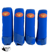 Fort Worth Sports Boots 4 Pack - Blue Horse & Leg Wraps