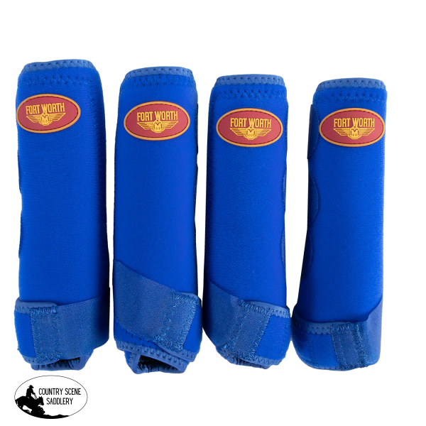 Fort Worth Sports Boots 4 Pack - Blue Horse & Leg Wraps