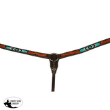 Fort Worth Turquoise Beaded Breastcollar - Country Scene Saddlery and Pet Supplies