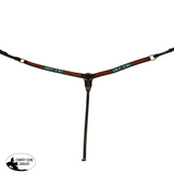 Fort Worth Turquoise Beaded Breastcollar - Country Scene Saddlery and Pet Supplies