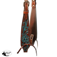 New! Fort Worth Turquoise Flower One Ear Headstall Posted*