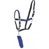 Full Size adjustable nylon halter with 10ft lead. - Country Scene Saddlery and Pet Supplies