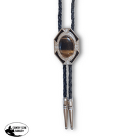 Geometric Shield Bolo Tie Brown Country Clothing