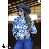 GIDDY UP SATIN & FRINGE PERFORMANCE RODEO SHIRT - Country Scene Saddlery and Pet Supplies