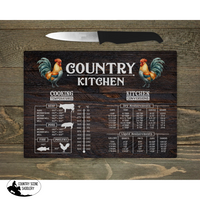 Glass Chopping Board - Country Kitchen Gift Items