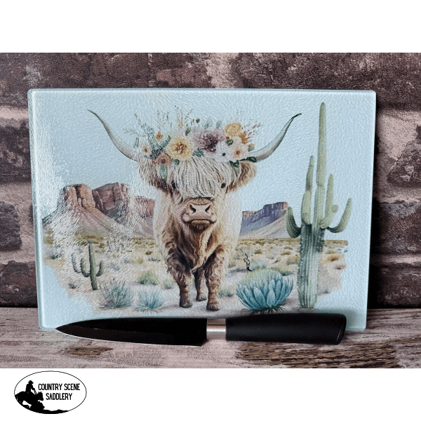 Glass Chopping Board - Desert Highland Gift Items